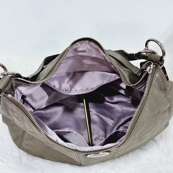 Coach Signature Hobo Leather F19415 Shoulder Hand Bag Purse - END OF SUMMER SALE - Picture 3 of 16